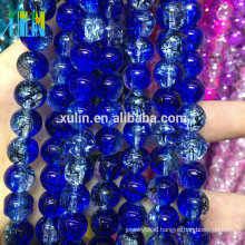 Alibaba Charming Bead Landing, Crystal 12mm Round Glass Crackle Beads